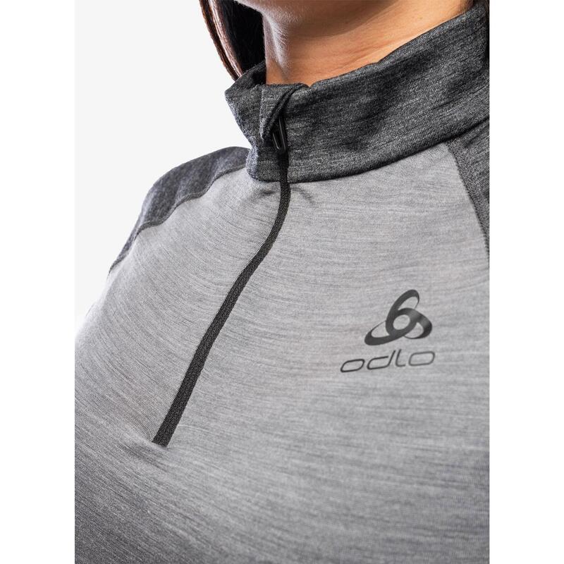 Bluza termiczna damska Odlo Natural Performance PW 150 BL Top Turtle Neck LS