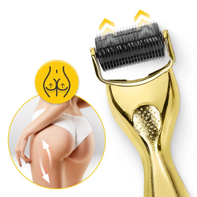 Derma roller 3 în 1 pentru mezoterapie cu microace 4FIZJO