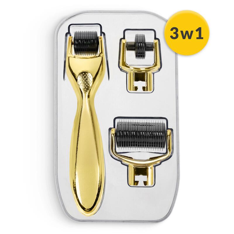 Derma roller 3 w 1 do mezoterapii mikroigłowe 4FIZJO