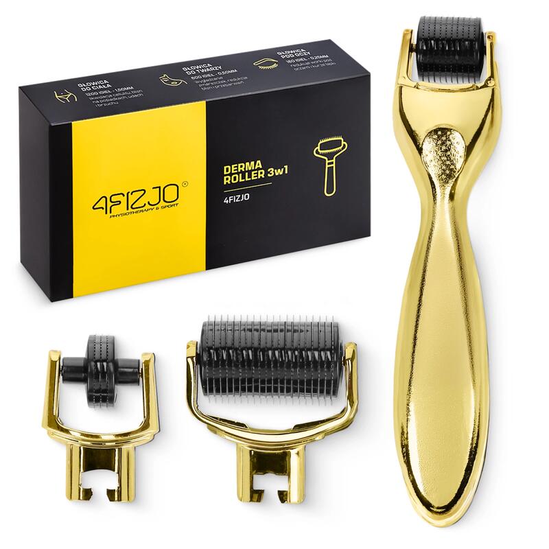 Derma roller 3 w 1 do mezoterapii mikroigłowe 4FIZJO