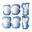 Set 6 protectii sport Yvolution 3-5 ani Blue