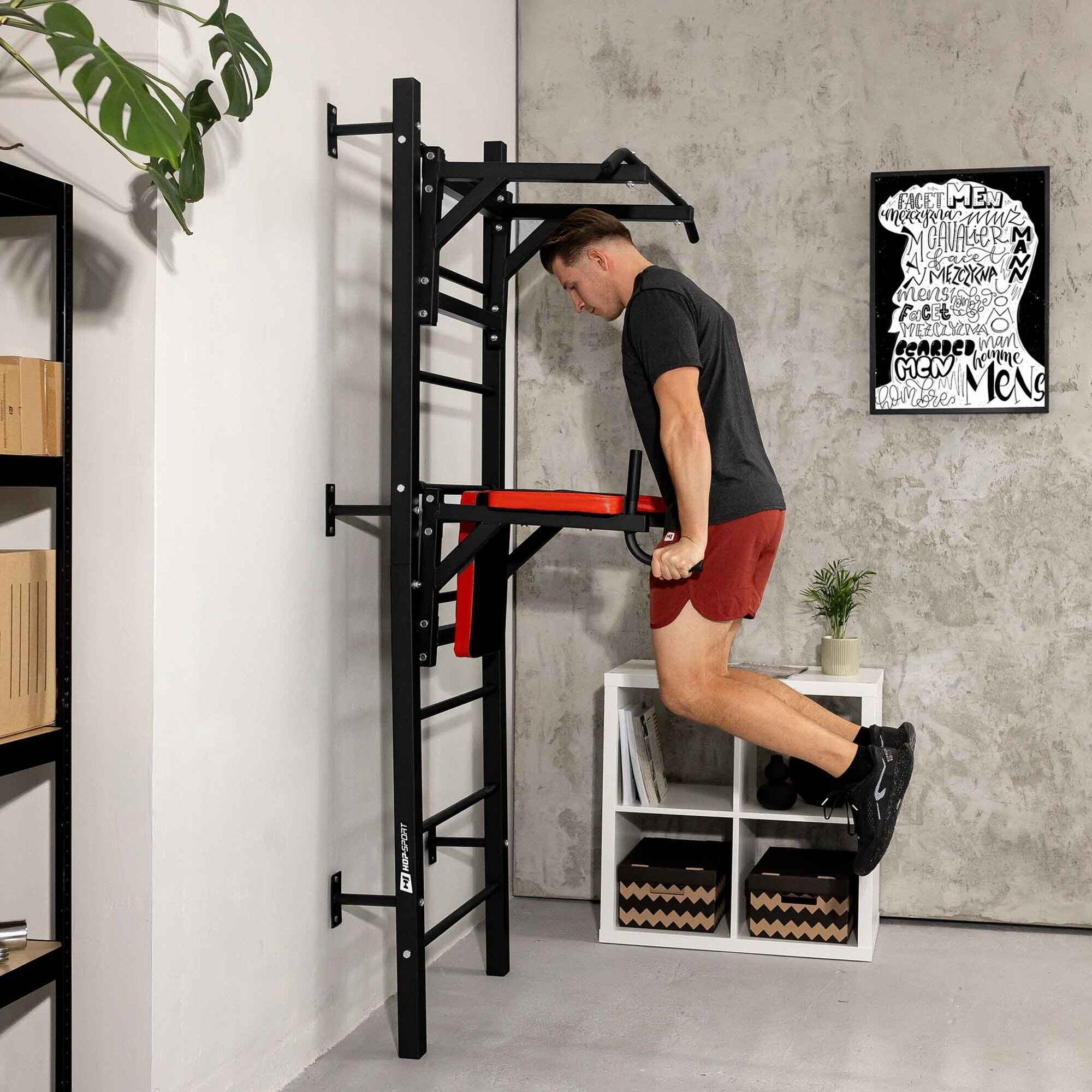 Barres parallèles pour calisthénie Hop-sport HS-1008K avec échelle 5/7