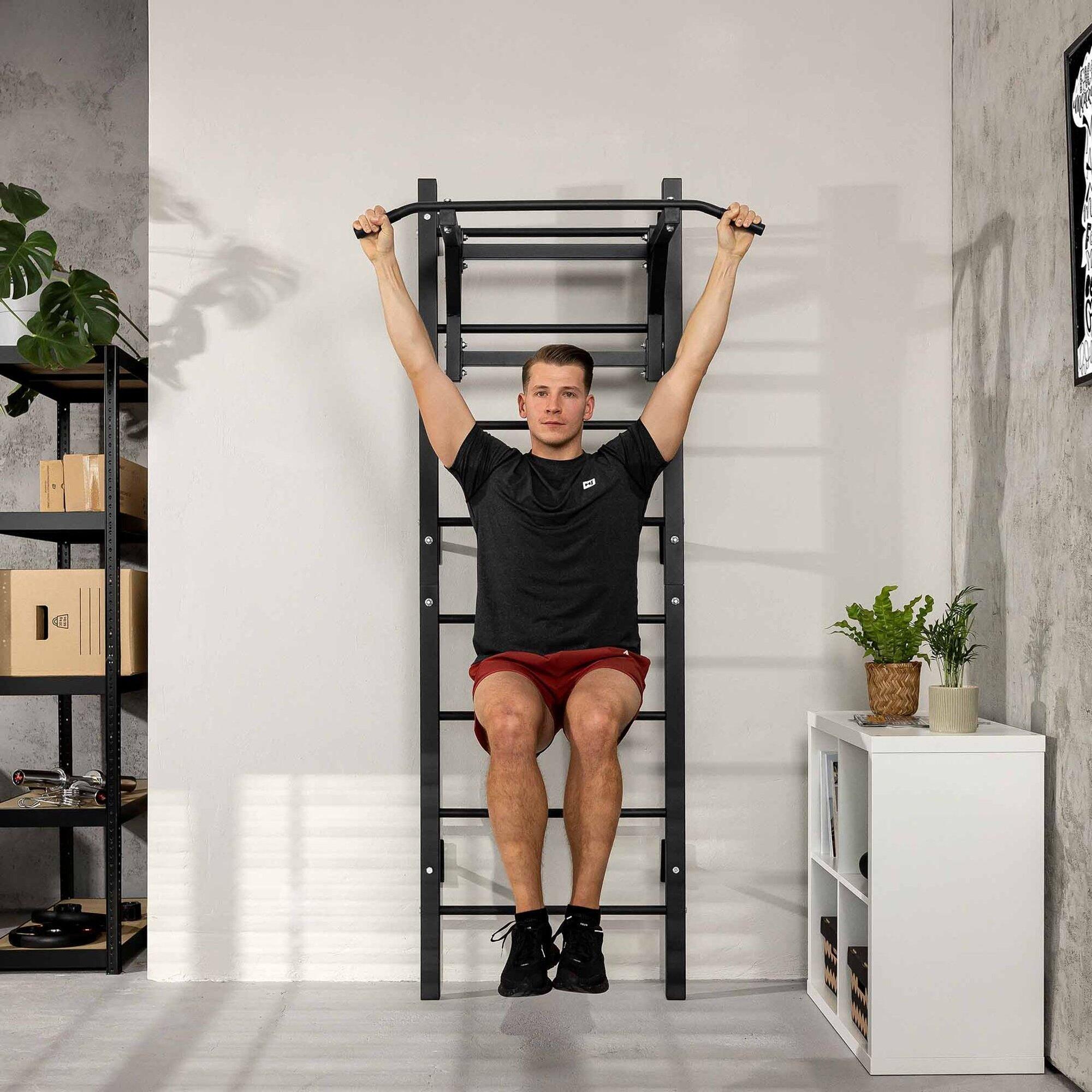 Barres parallèles pour calisthénie Hop-sport HS-1008K avec échelle 6/7