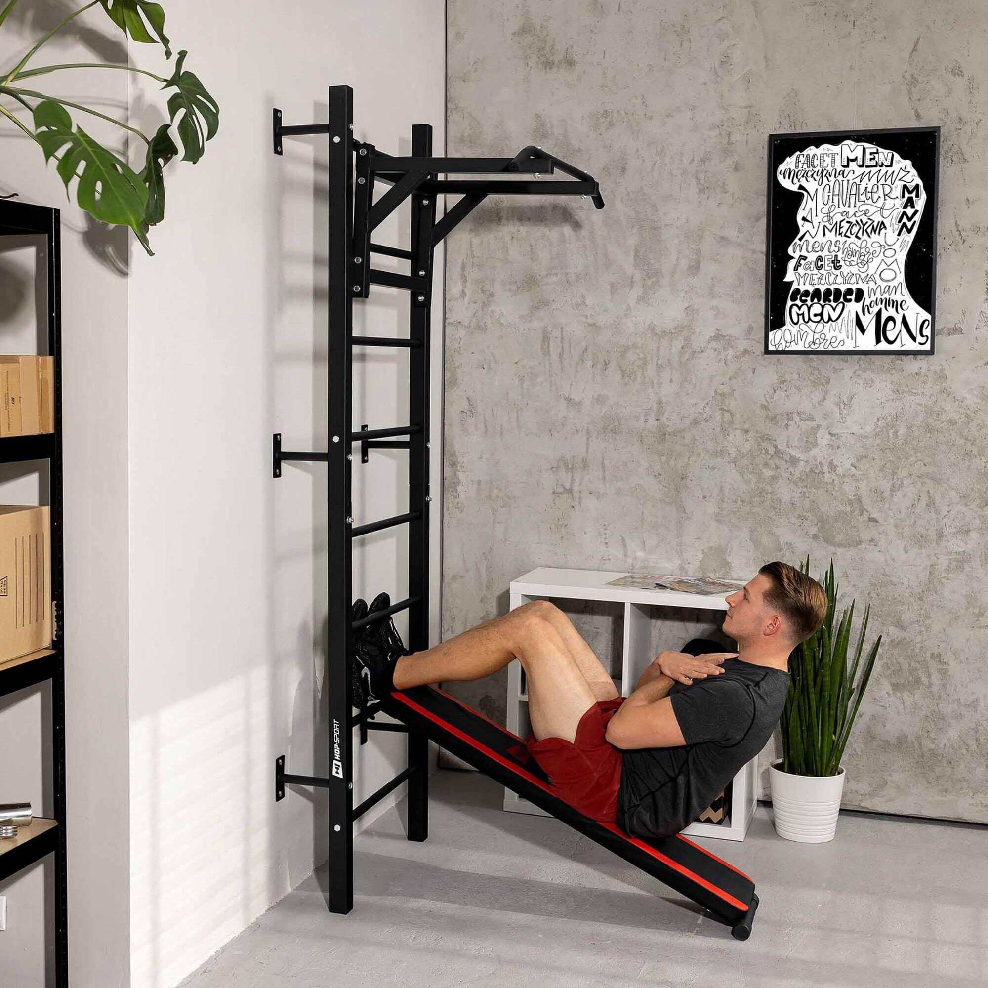 Barres parallèles pour calisthénie Hop-sport HS-1008K avec échelle 4/7