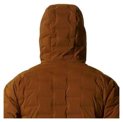 Doudoune Mountain Hardwear Stretch Down Hooded Marron Homme 4/5
