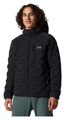 Giacca Mountain Hardwear Stretch Down con cappuccio nero uomo
