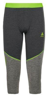 Odlo revelstoke performance wool warm 150 grijs / groen 3/4 panty