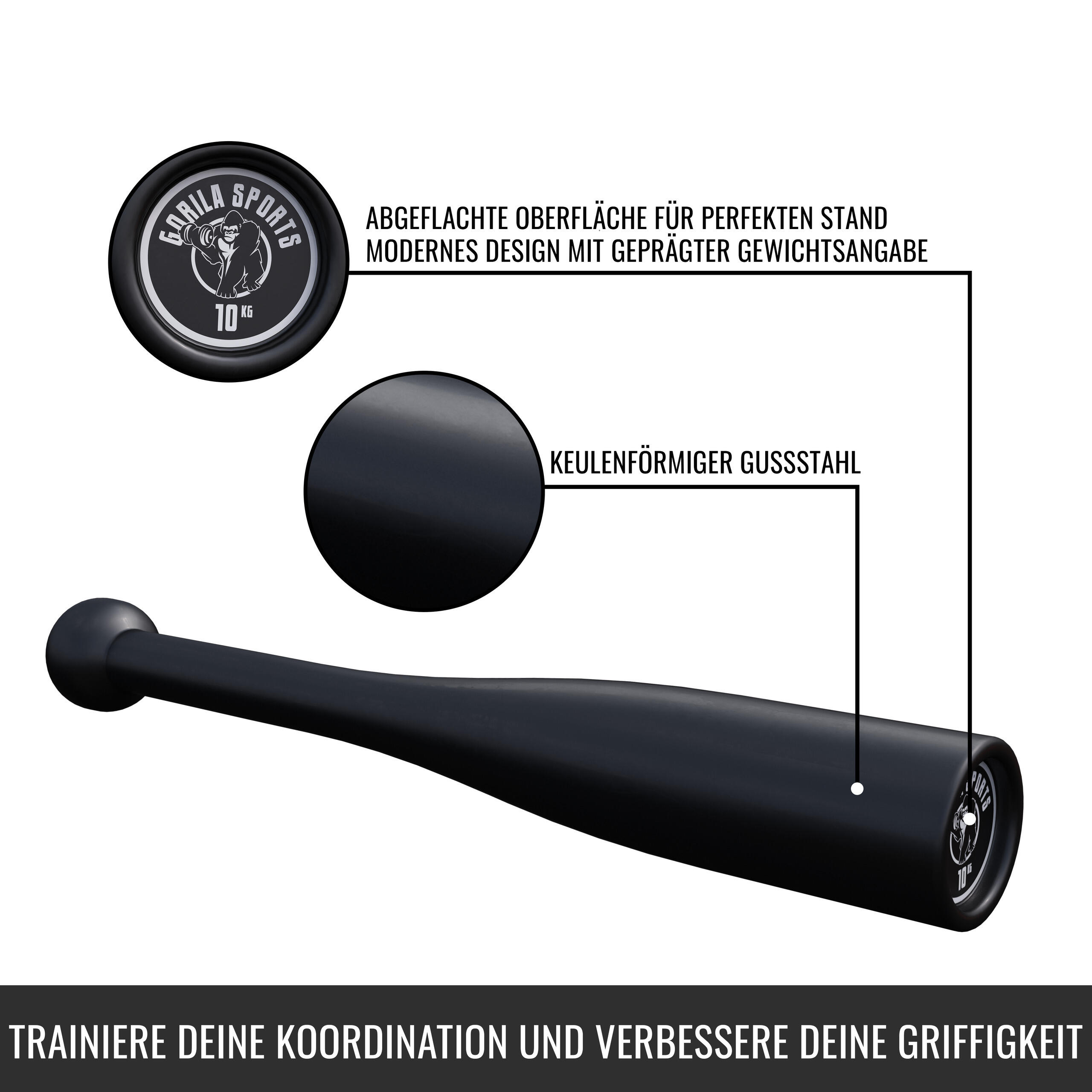 Indian clubbell - Massue de Musculation poids au choix 5/7