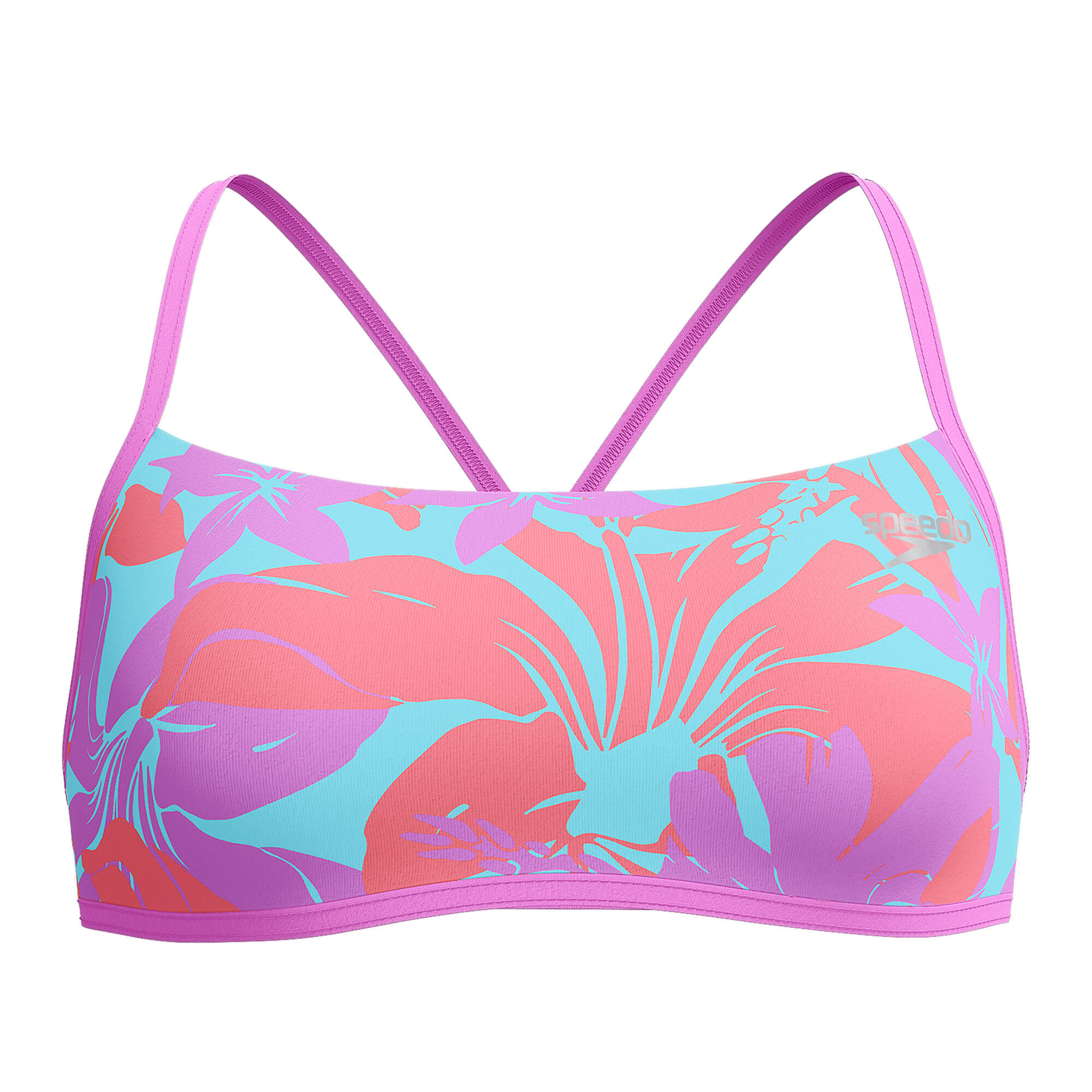Speedo Allover Digital Crossback Crop Top 4/4
