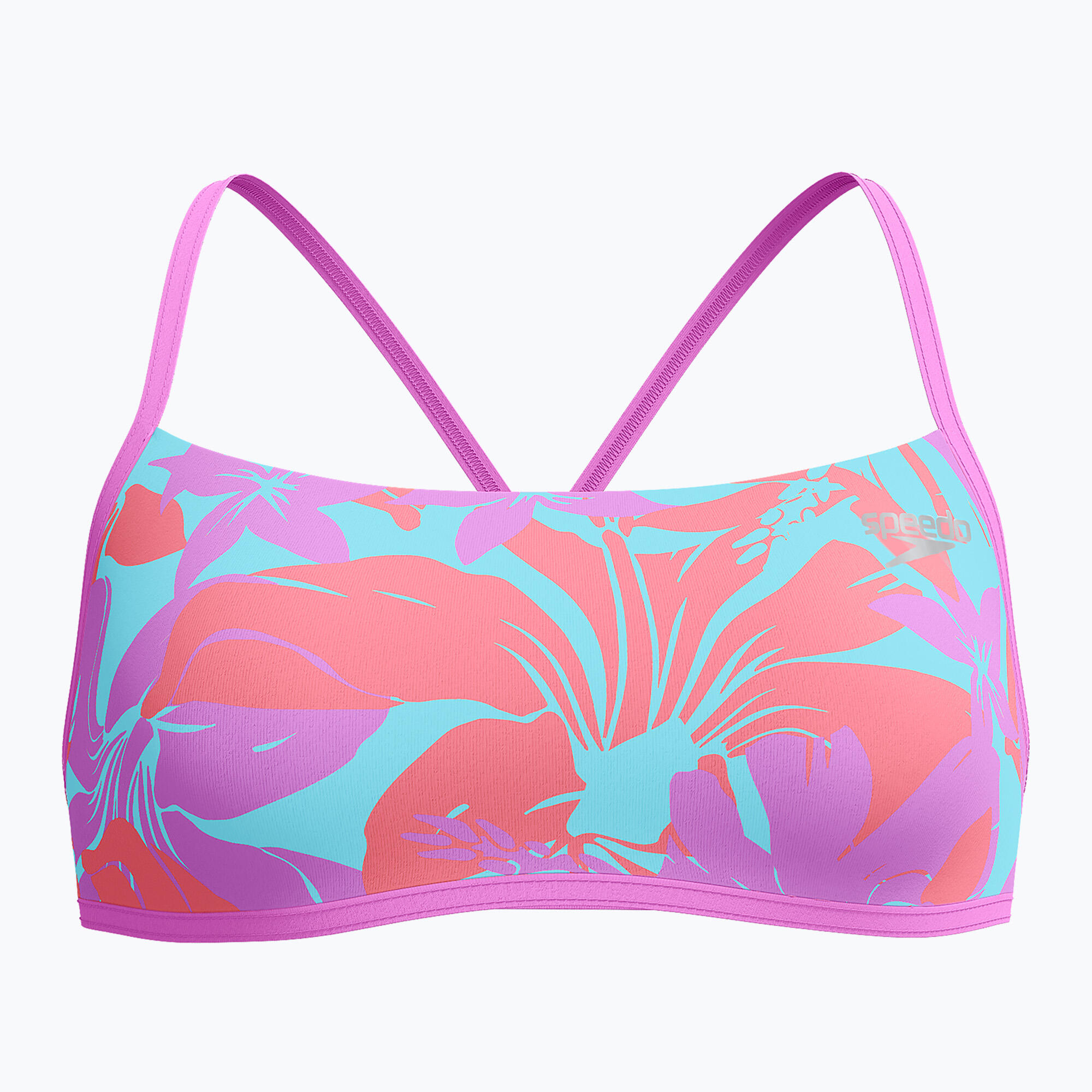 SPEEDO Speedo Allover Digital Crossback Crop Top