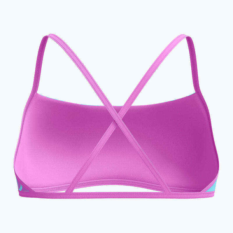Partea de sus a costumului de baie Speedo Allover Digital Crossback Crop Top