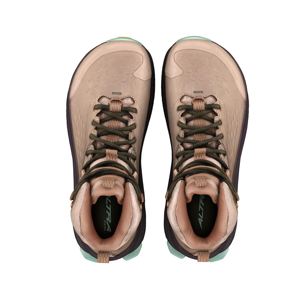 Sportschoenen Trail running DAMES Olympus 6 Hike Mid Gore-Tex Vrouw BEIGE 6/6