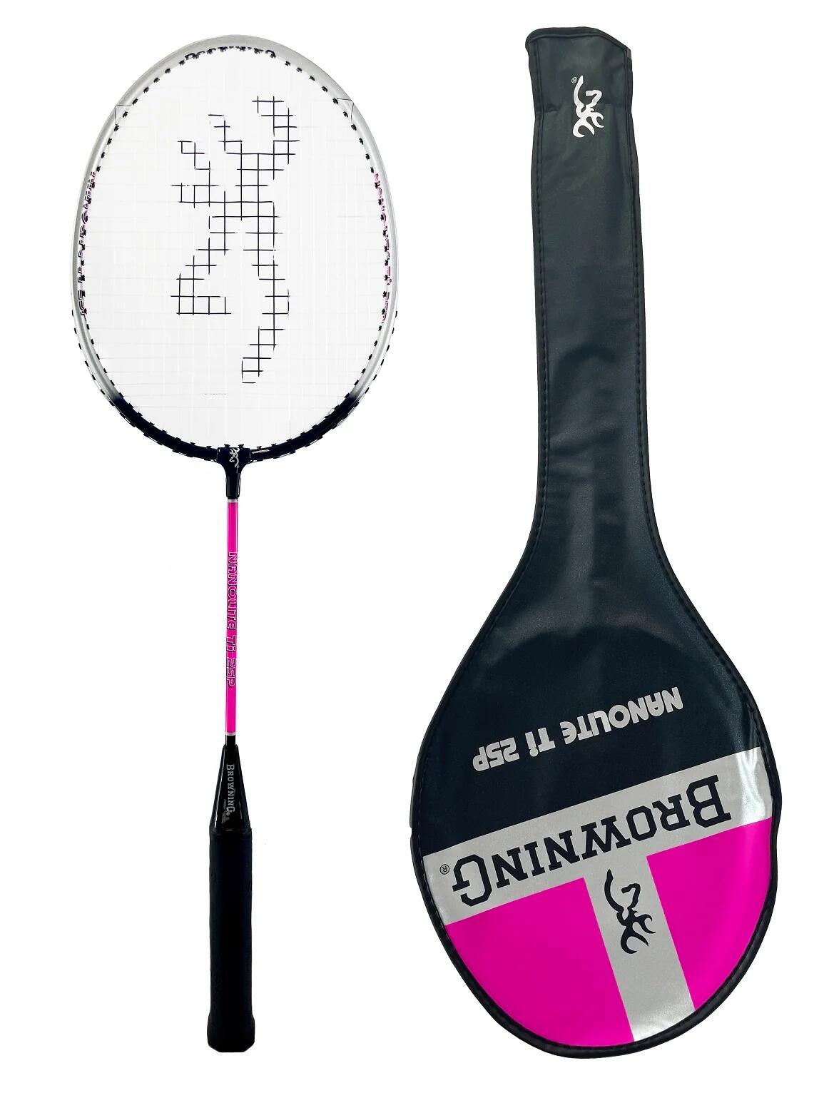 Browning Nanolite Ti Junior Badminton Racket Twin Set & Shuttles 3/4