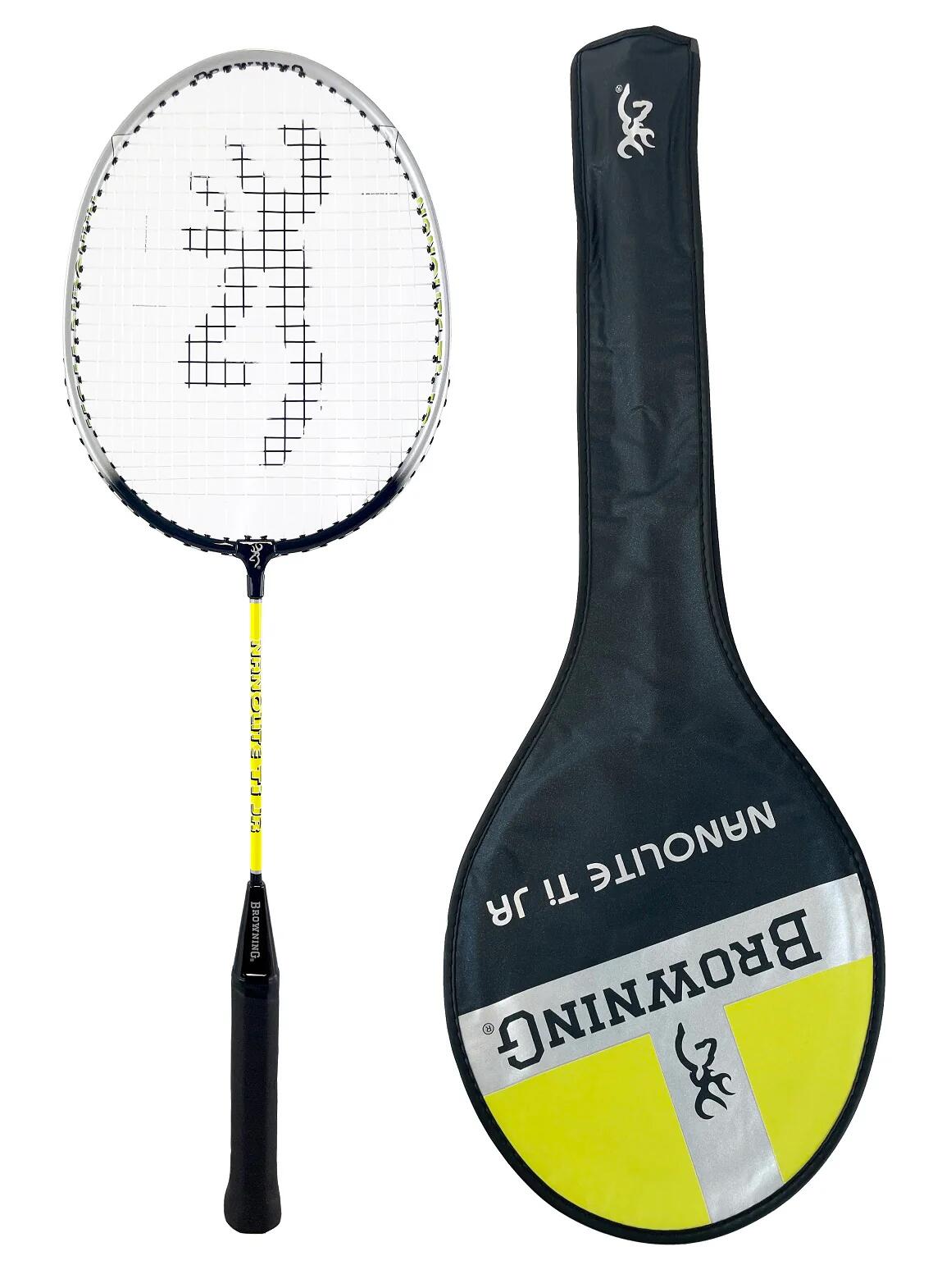 Browning Nanolite Ti Junior Badminton Racket Twin Set & Shuttles 2/4