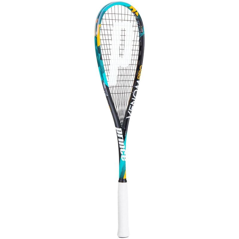 Venom Pro 950 Volwassenen Squash Racket - Zwart/Turquoise/Geel