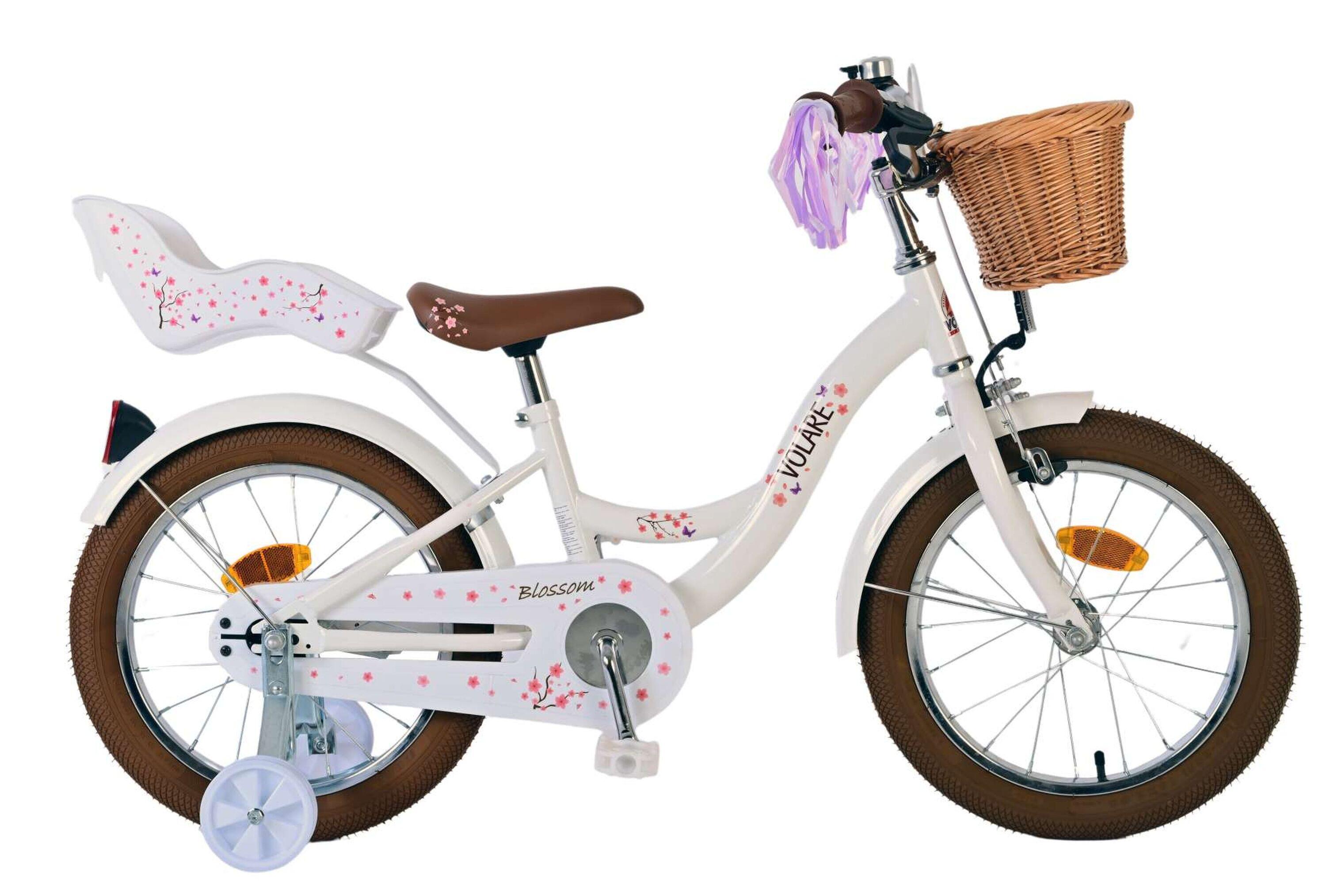 VOLARE BICYCLES VOLARE BICYCLES Blossom 16-inch kinderfiets, wit