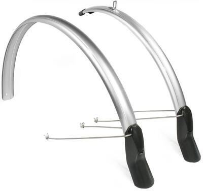 Eurofender spatbordset scatto 28" x 51 mm - smoke / titanium