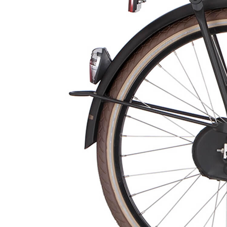 Cortina U4 Transport Mini rear mudguard 26in – Jet Black Matt, 1150x58 mm.