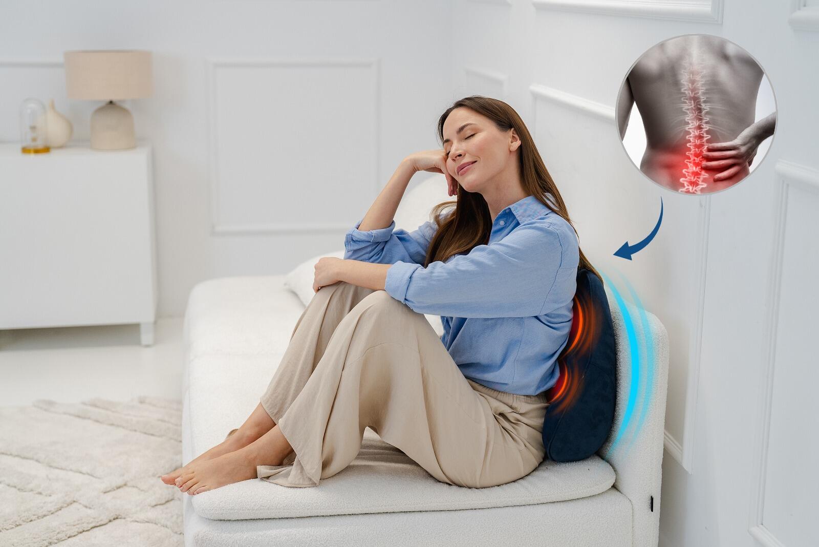 Medivon Zona, 3D massagekussen, 38-42°C compres, blue 6/7