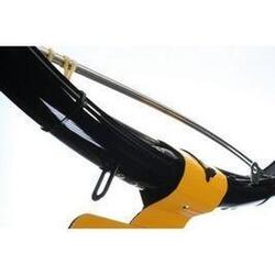 Sunnywhe garde-boue 28 pouces, 45 mm, noir brillant, tiges inox