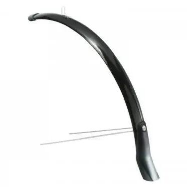 Snello 28 Inch Front Fender 46 mm Black - Ultimate Splash Protection
