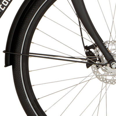 Cortina spatbordstang voor 28 inch foss in mat zwart