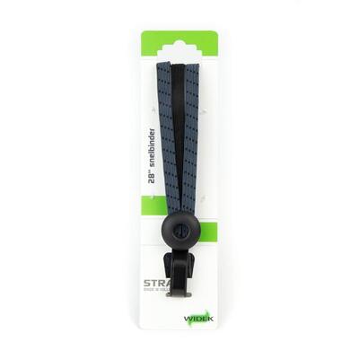 Qibbel widek triobinder oog met haak 3x12mm in zwart-blauw-grijs