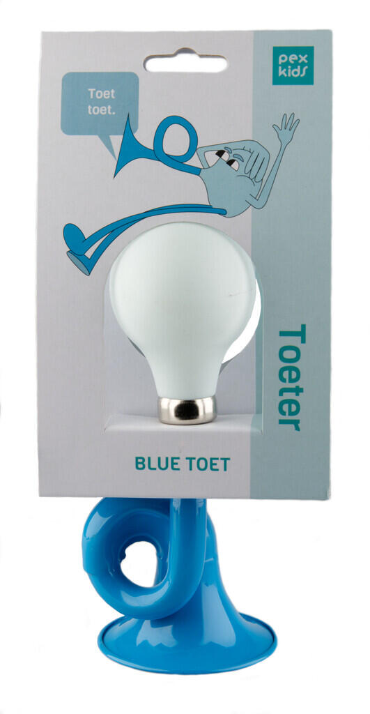 PexKids Blue Toet tromba per bicicletta, morsetto 22,2 mm – blu. 2/2