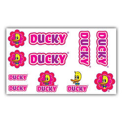 Crame de vélo Stickerset Ducky Pink