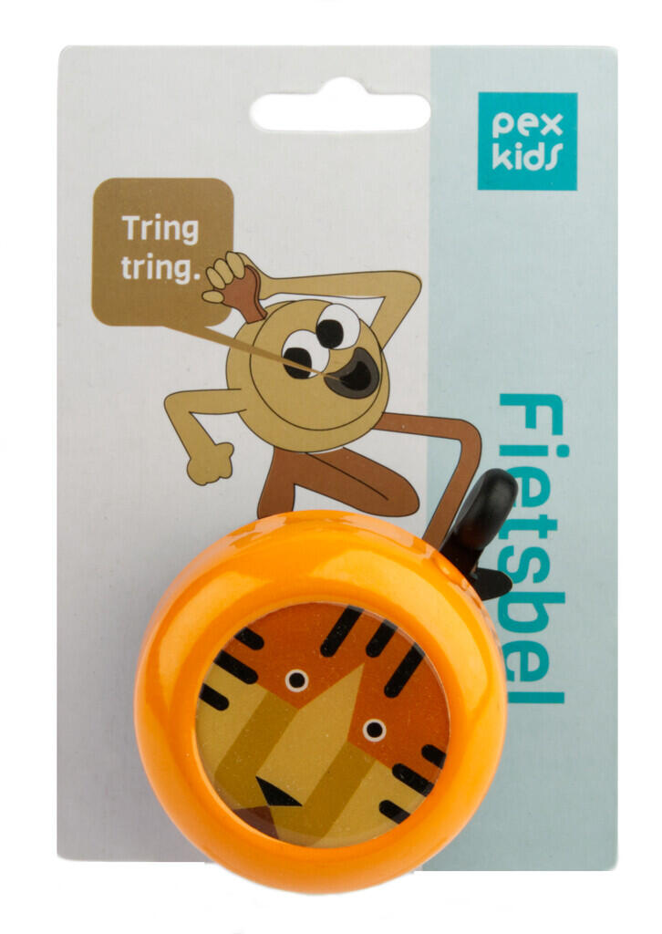 Campanello PexKids Tiger per bambini – stampa tigre, giallo. 2/2