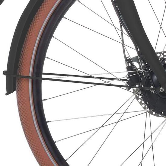 Cortina supporto parafango 28 Foss Arrant nero opaco 360 mm.