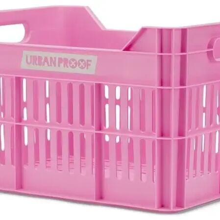 UrbanProof 30L Recycled Bicycle Crate — Bright Pink, MIK & AVS Compatible.
