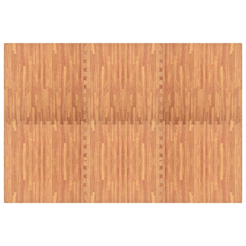 Vidaxl Tapis de Sol Set de 6 - Mousse EVA avec Imprimé Bois 2/4