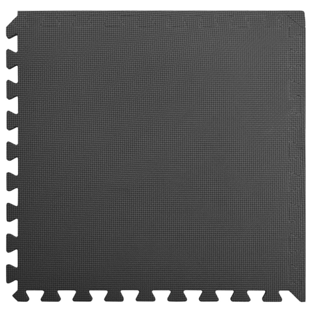 Set de 24 Mattes de Plancher en Mousse EVA Vidaxl - Noires 2/4