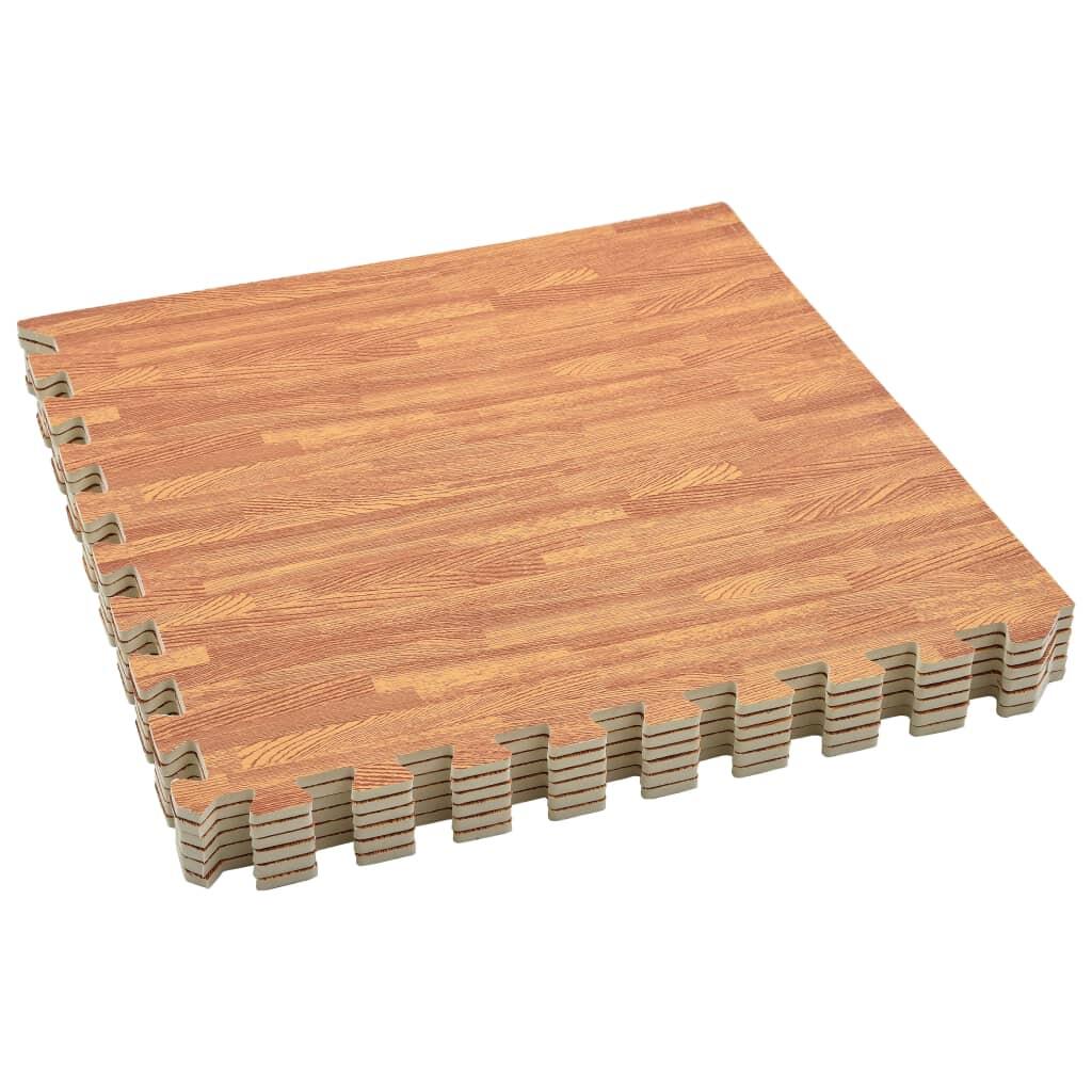 Vidaxl Tapis de Sol Set de 6 - Mousse EVA avec Imprimé Bois 3/4