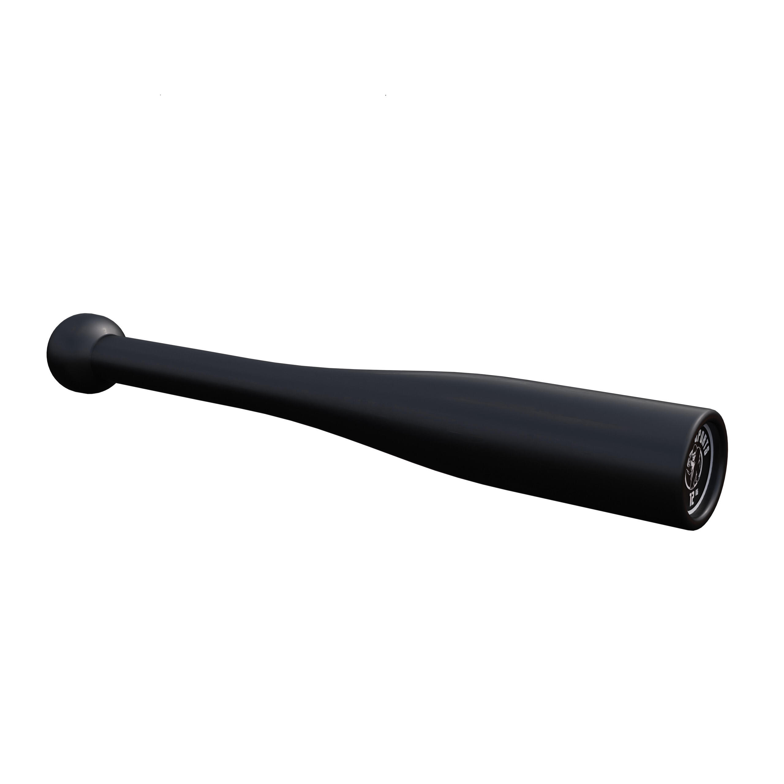 Clubbell (mazza) indiana GORILLA SPORTS 12 kg ghisa nera, ergonomica 2/7