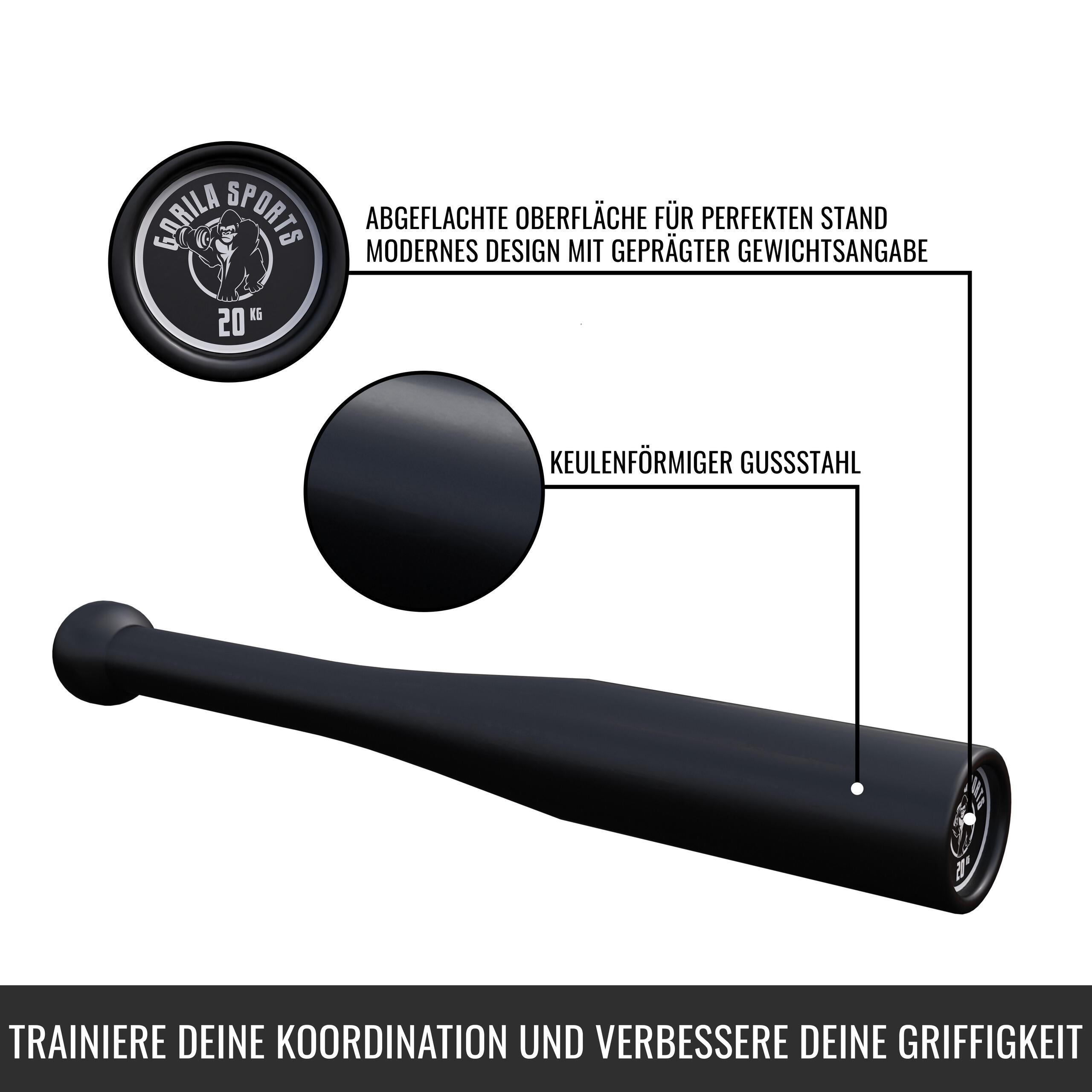 Indian clubbell - Massue de Musculation poids au choix 5/7