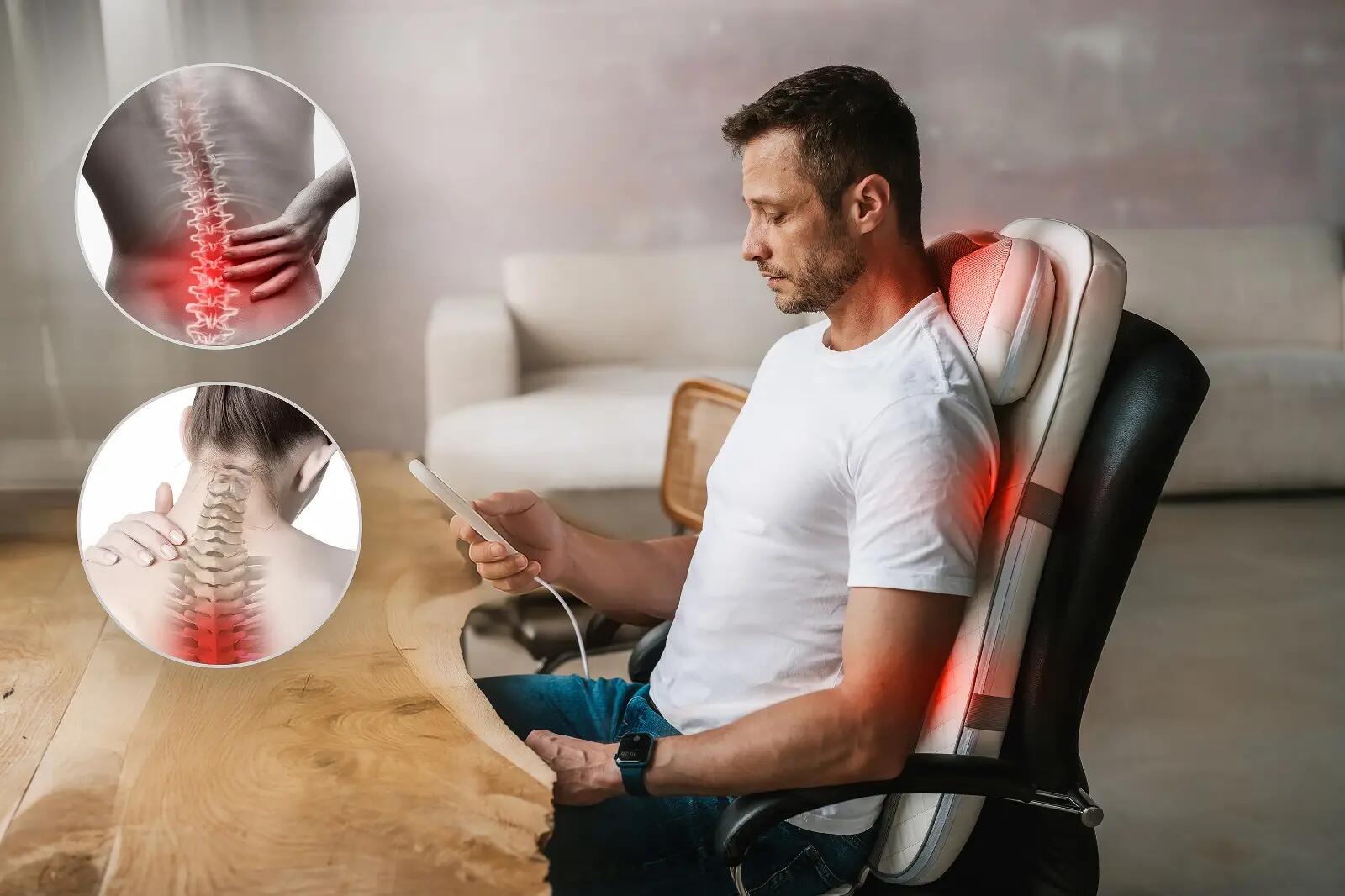Mata masująca na fotel do masażu shiatsu MEDIVON Luna 7/8
