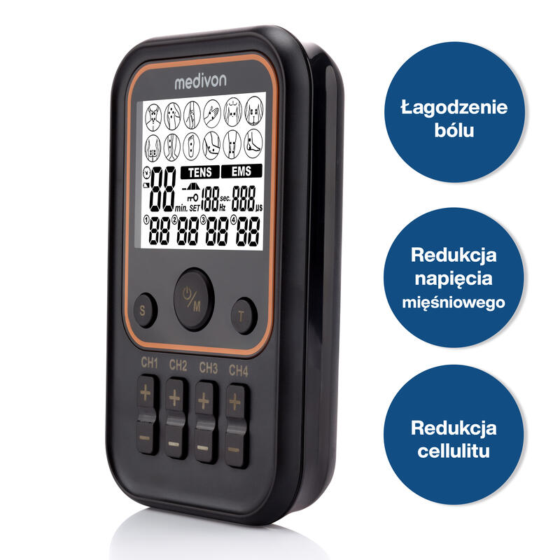 Elektrostymulator mięśni i nerwów TENS EMS MEDIVON OdinFlex PRO