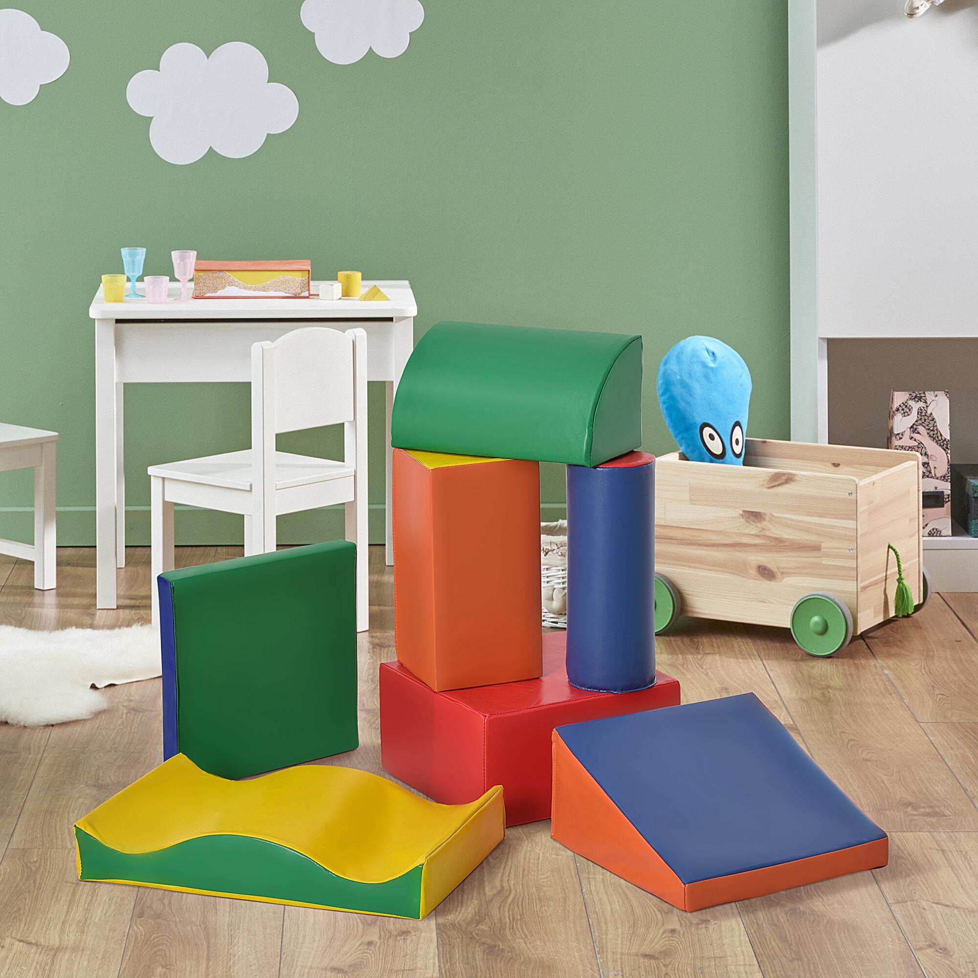 Conjunto blocos de espuma 60x40x11 cm multicor HOMCOM 2/6