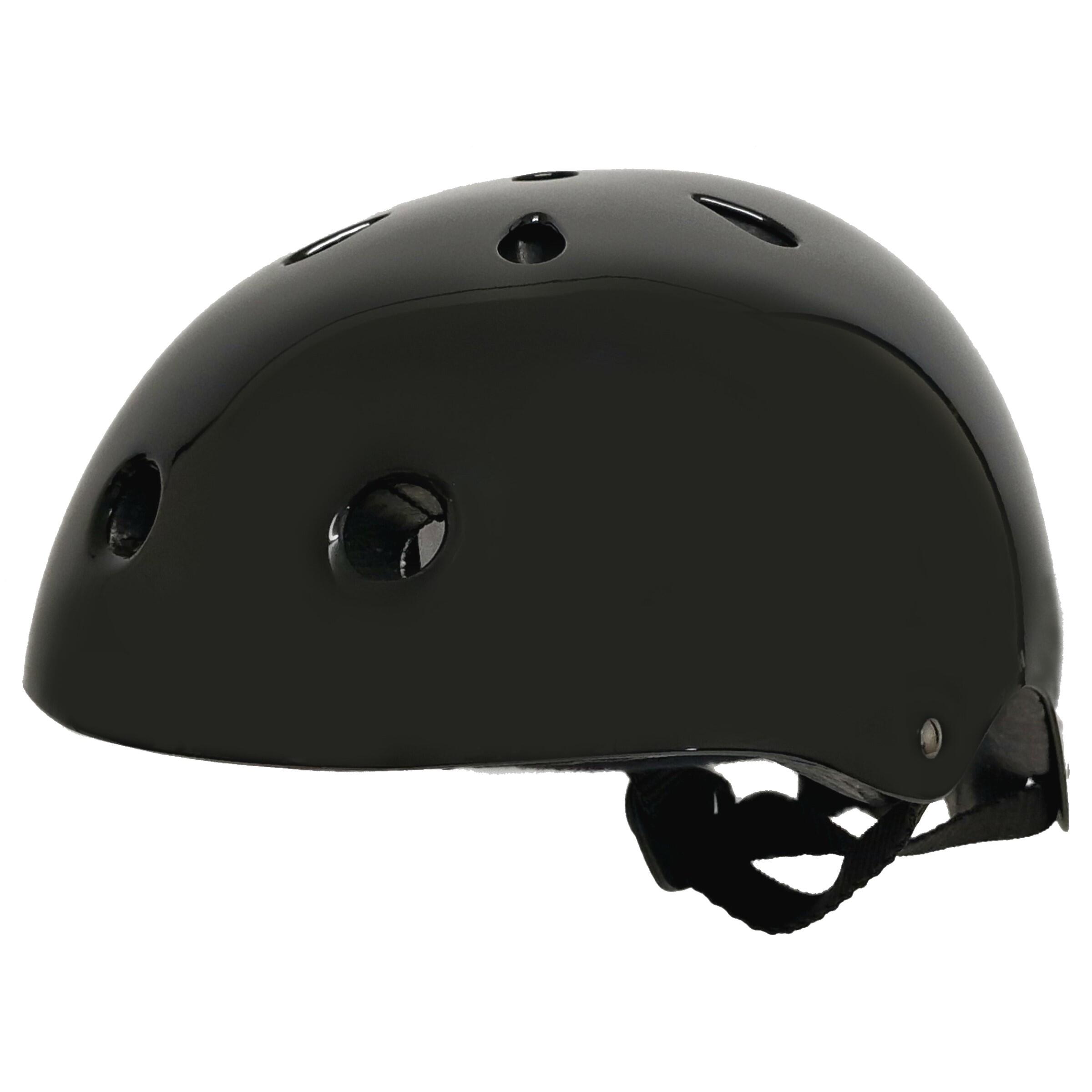 LAUNCH BMX/Skateboard/Scooter/Bike/Bicycle Helmet M 54-58cm - Gloss Black 2/7