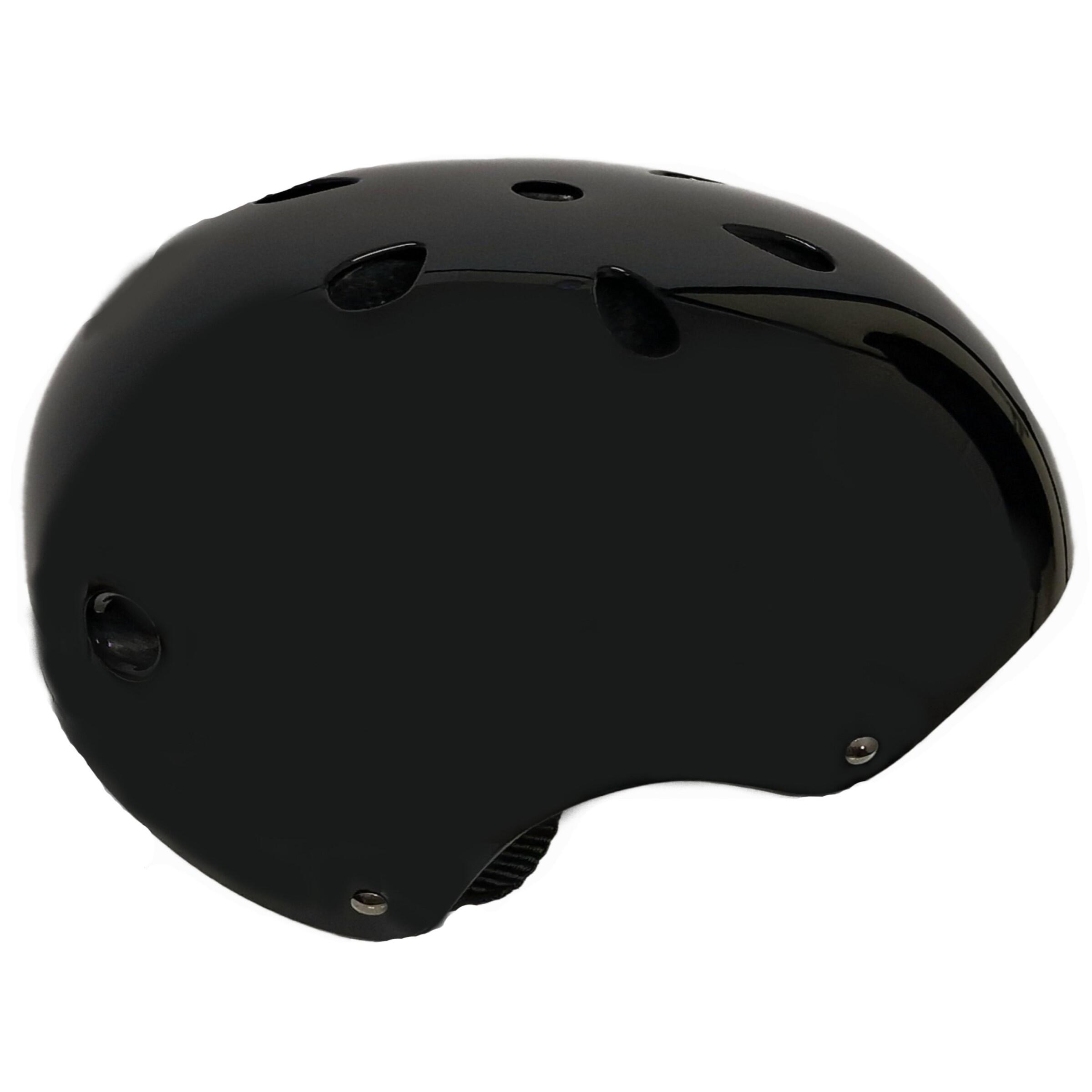 LAUNCH BMX/Skateboard/Scooter/Bike/Bicycle Helmet M 54-58cm - Gloss Black 6/7