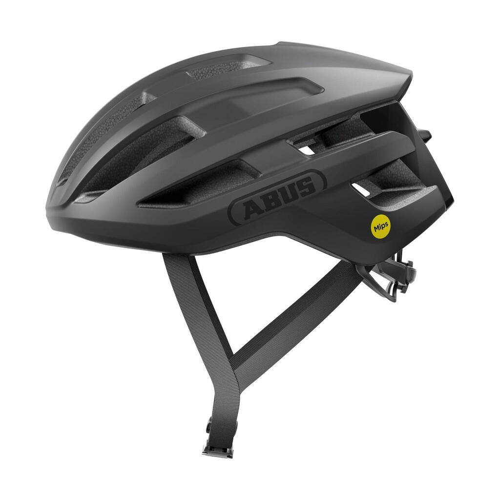 ABUS PowerDome MIPS Road Bike Helmet in Velvet Black - L 57-61 cm