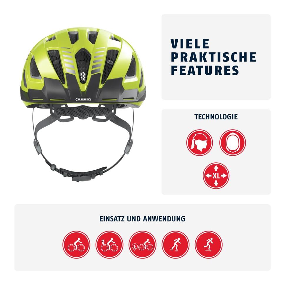 Kask rekreacyjny „Urban-I 3.0”, żółty