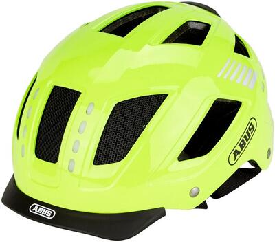 Abus hyban 2.0 led fietshelm geel m 52-58cm