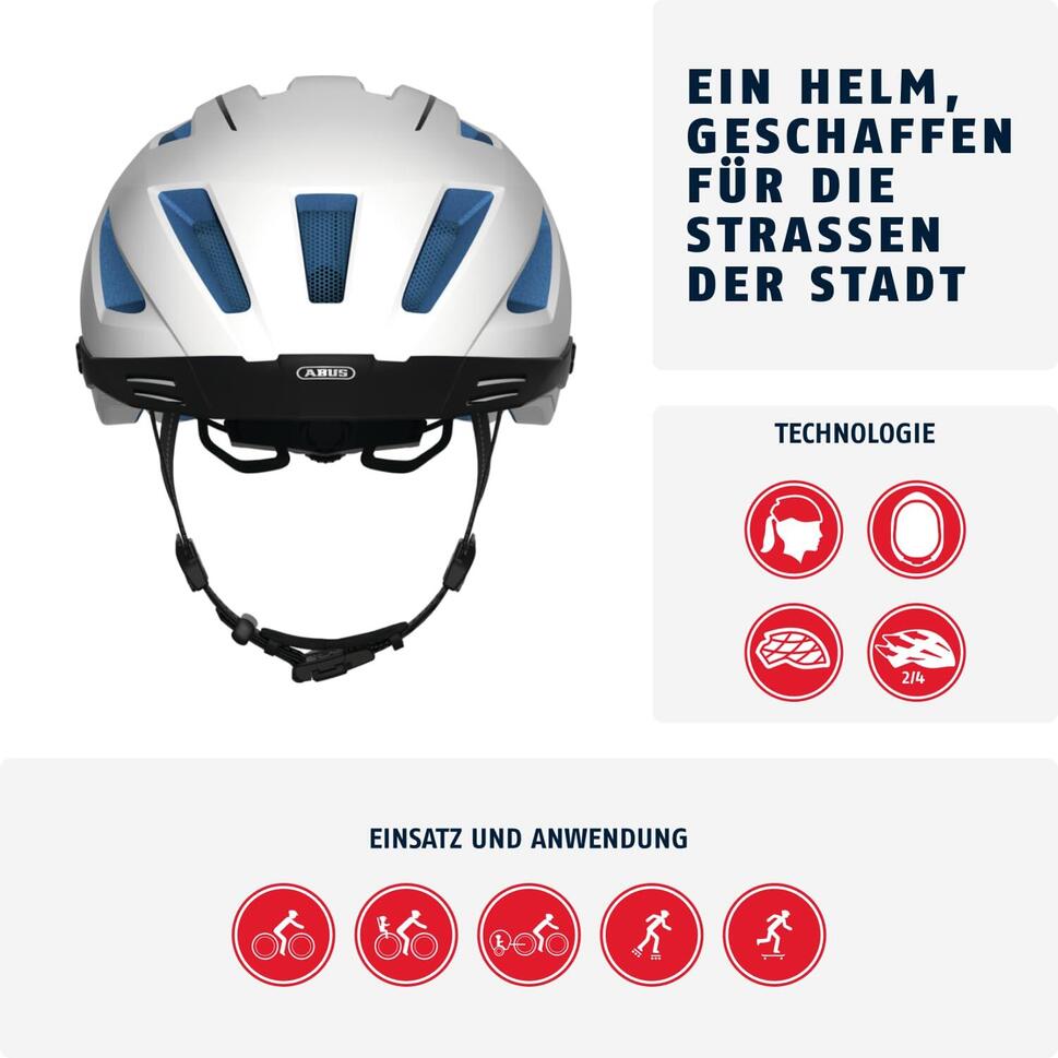 Kask Rowerowy Pedelec 2.0 Biały Perłowy M 52-57 Cm