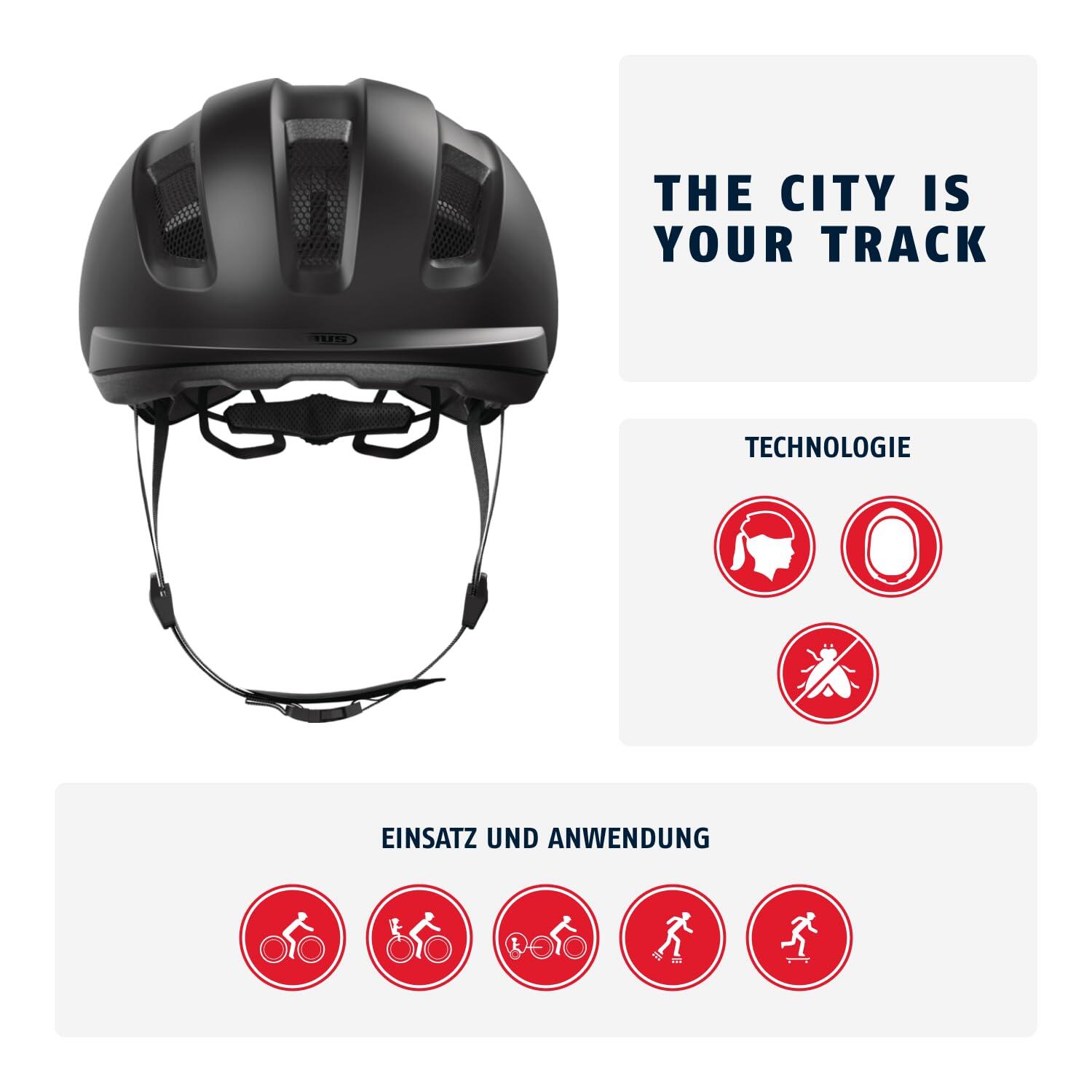 Casco per bici da città "Purl-Y Ace", nero opaco 2/7