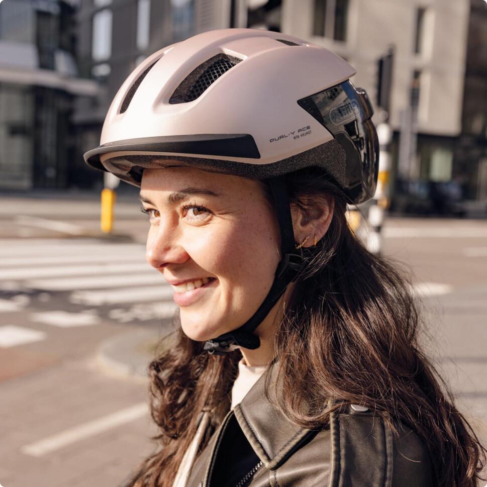 ABUS Miejski kask rowerowy „Purl-Y Ace”, czarny