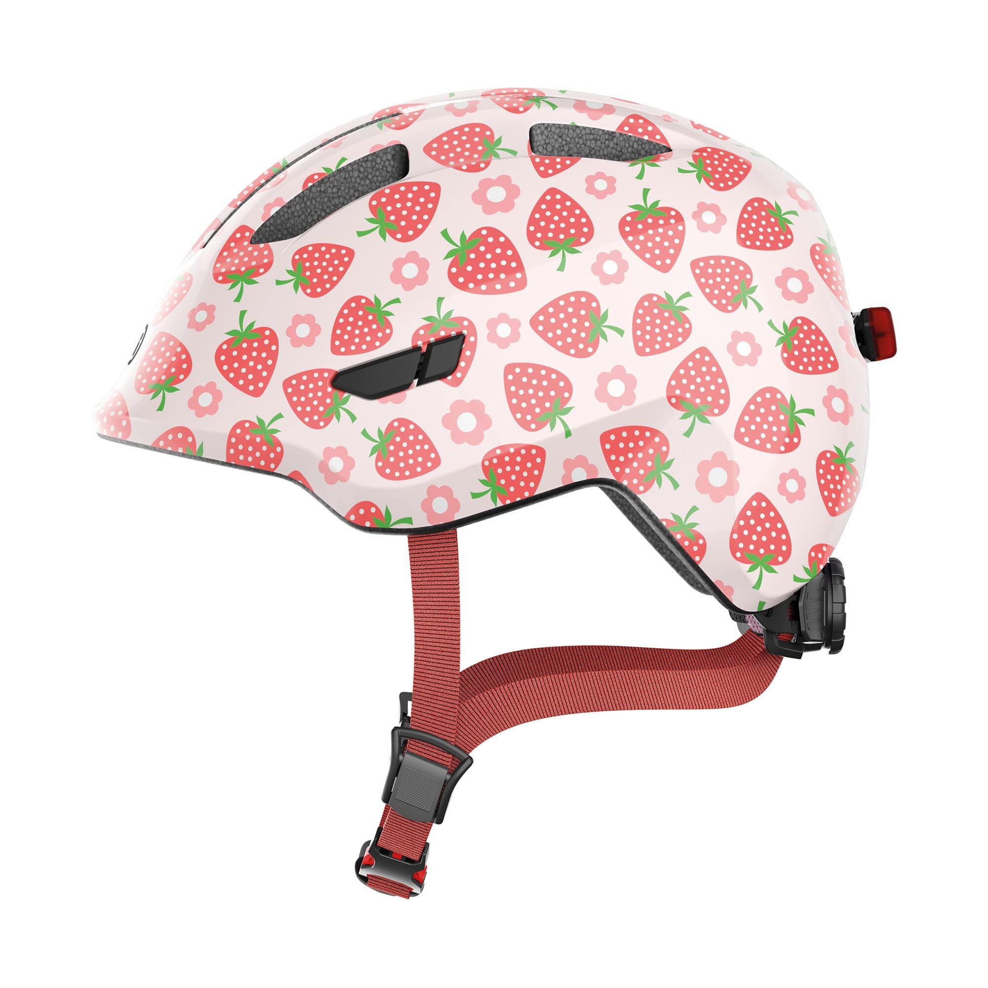ABUS ABUS Kinderhelm "Smiley 3.0 LED" roze aardbei