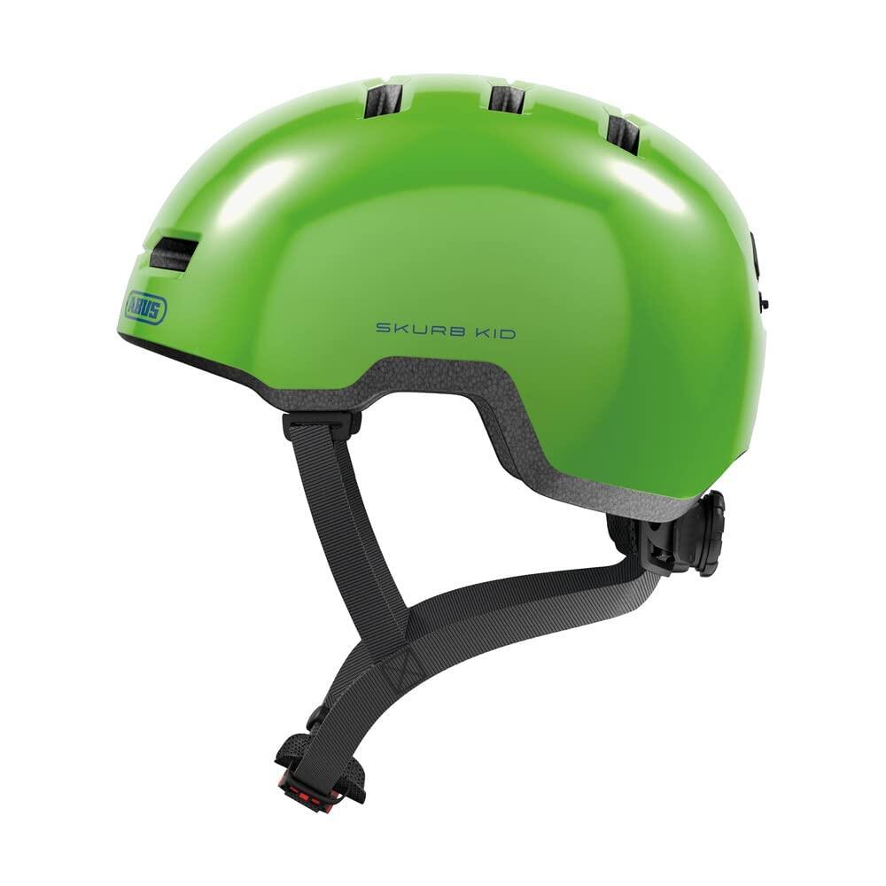 Abus Skurb Kid Helmet - Shiny Green M 50-55cm